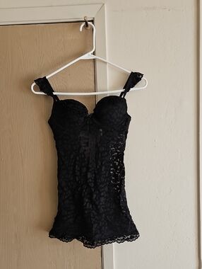 Victorias Secret The Lacie Lingerie Black Lace - Small